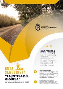 Cartel ruta senderista